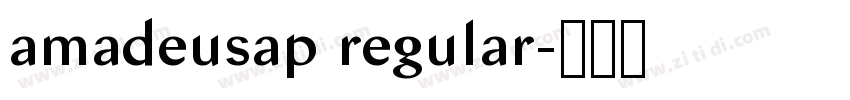 amadeusap regular字体转换